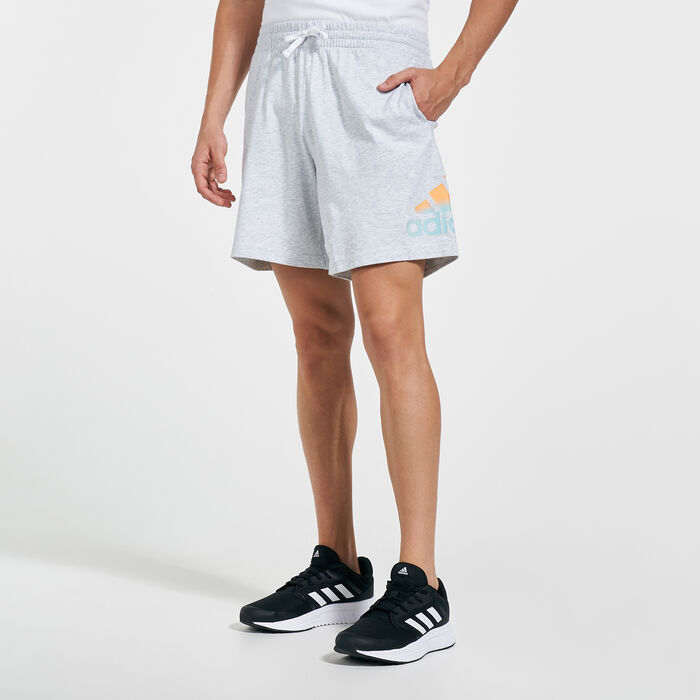 adidas Men's Essentials Tie-Dyed Inspirational Shorts Grey image number 0