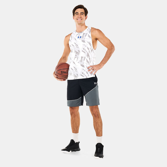 Under Armour Men's UA Baseline Printed Tank Top White Under Armour Men's UA Baseline Printed Tank Top White image number 2