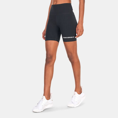 Converse Women's Wordmark Bike Shorts Black