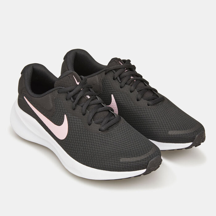 Nike Women's Revolution 7 Road Running Shoes Black Nike Women's Revolution 7 Road Running Shoes Black image number 2