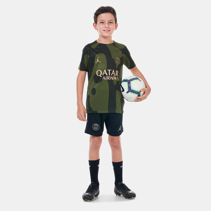 Jordan Kids' Paris Saint-Germain Stadium 3rd Shorts - 2023/24 Black image number 5