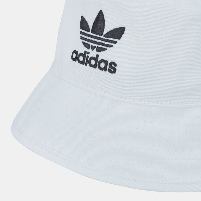 adidas Originals Trefoil Bucket Hat White adidas Originals Trefoil Bucket Hat White image number 2