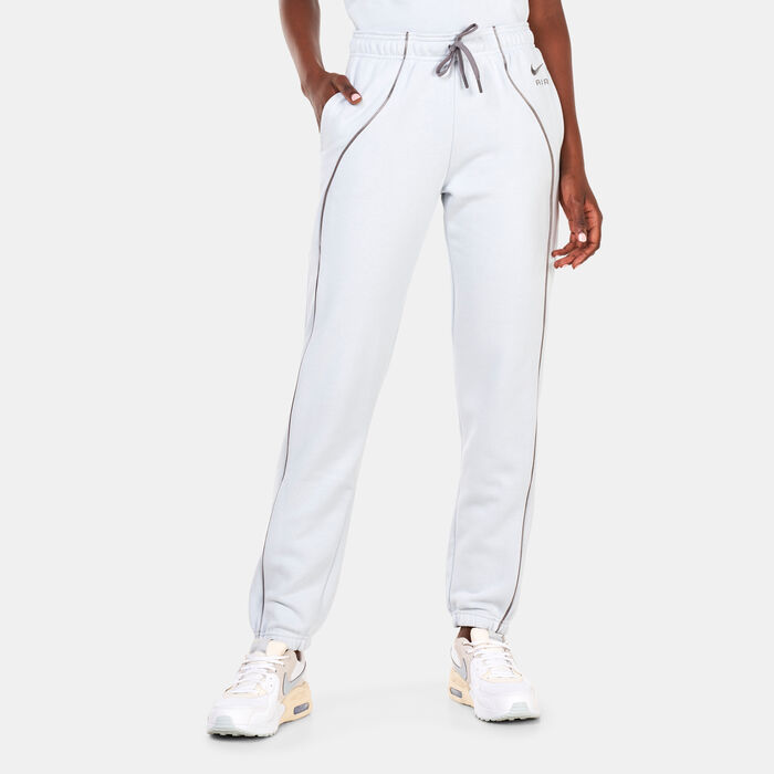 Nike Women's Air Mid-Rise Fleece Joggers Ivory Nike Women's Air Mid-Rise Fleece Joggers Ivory image number 0