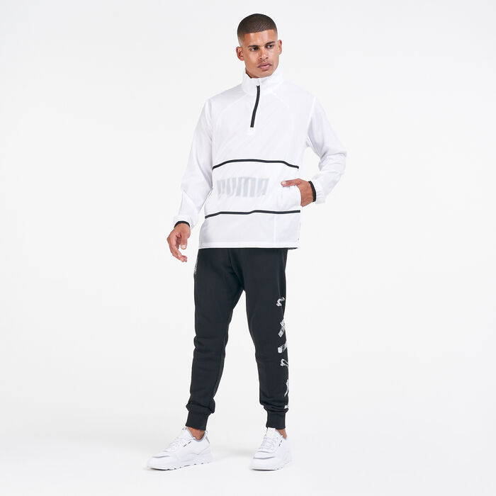 PUMA Men's Graphic Woven Training Jacket White image number 2