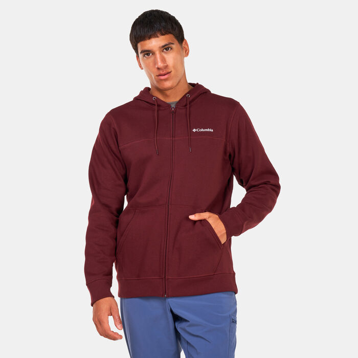 Columbia Men's Logo Full-Zip Fleece Hoodie Purple image number 0