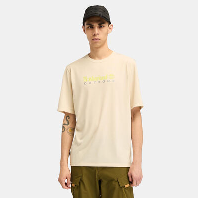 Timberland Men's UV Protection Outdoor Graphic T-Shirt Beige