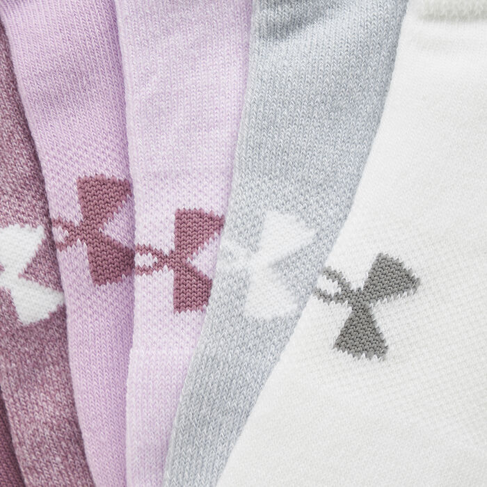 Under Armour UA Women's Essential No-Show Ankle Socks (6 Pack) Under Armour UA Women's Essential No-Show Ankle Socks (6 Pack) image number 1