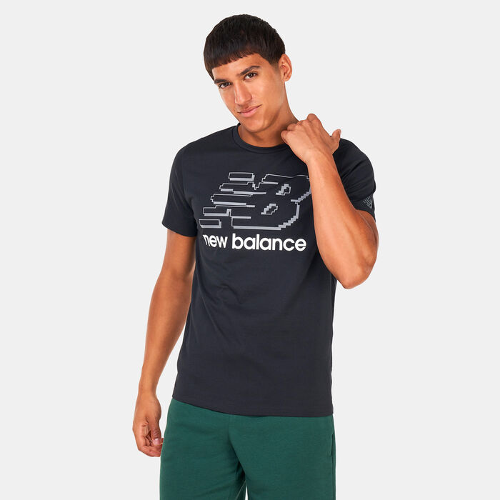 New Balance Men's Heathertech Graphic T-Shirt Black New Balance Men's Heathertech Graphic T-Shirt Black image number 0