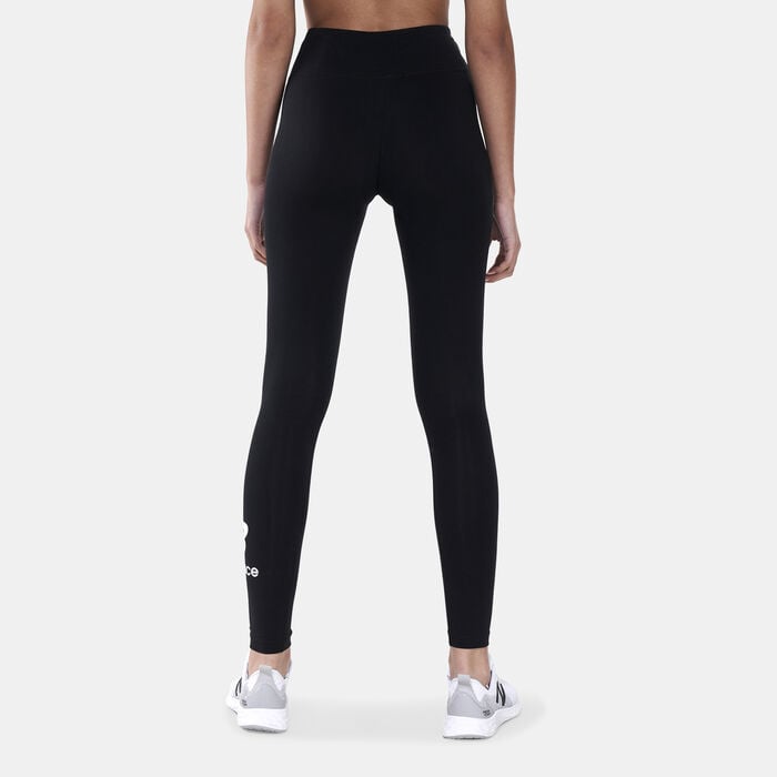 New Balance Women's NB Essentials Stacked Leggings Black New Balance Women's NB Essentials Stacked Leggings Black image number 1