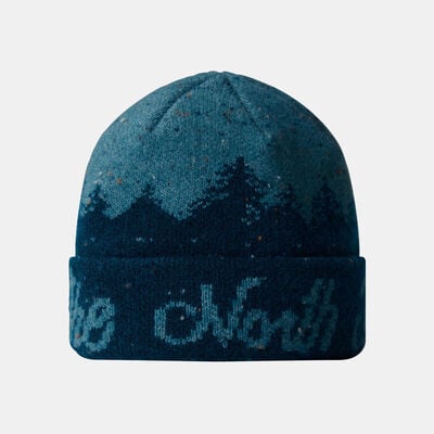The North Face Cabin Mountainscape Beanie Brown The North Face Cabin Mountainscape Beanie Brown