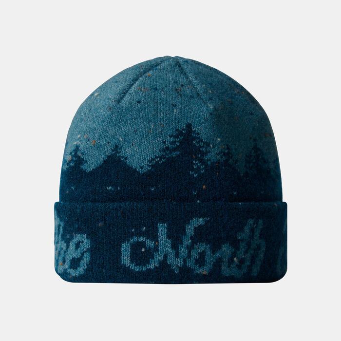 The North Face Cabin Mountainscape Beanie Brown The North Face Cabin Mountainscape Beanie Brown image number 0