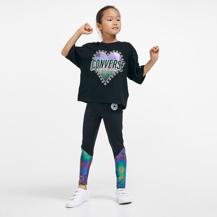 Converse Kids' Heart Wordmark T-Shirt Converse Kids' Heart Wordmark T-Shirt image number 2