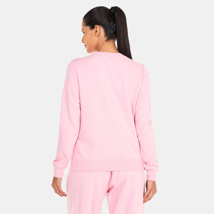 Nike Women's Sportswear Club Fleece Crewneck Sweatshirt Pink image number 1