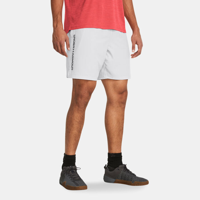 Under Armour Men's Tech Woven Wordmark Training Shorts Grey Under Armour Men's Tech Woven Wordmark Training Shorts Grey image number 0