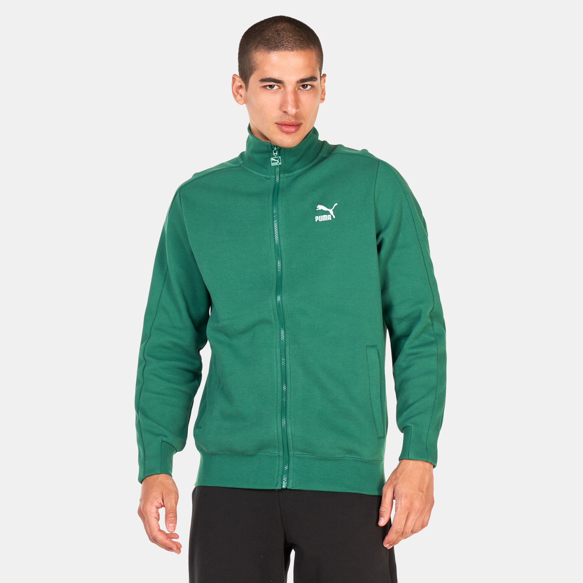 Puma men's cotton track jacket deals