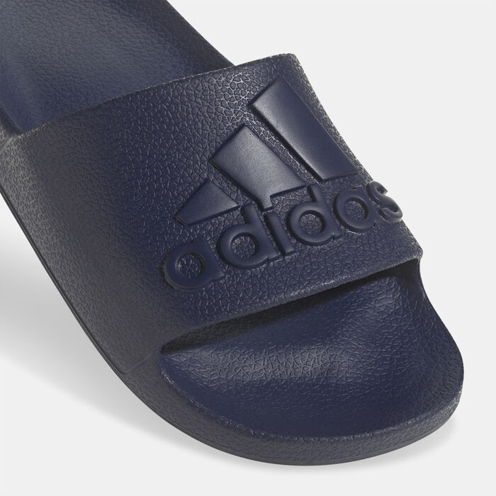 adidas Men's Adilette Aqua Slides Blue adidas Men's Adilette Aqua Slides Blue image number 4