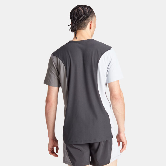 adidas Men's Own The Run Colorblock T-Shirt Black adidas Men's Own The Run Colorblock T-Shirt Black image number 1