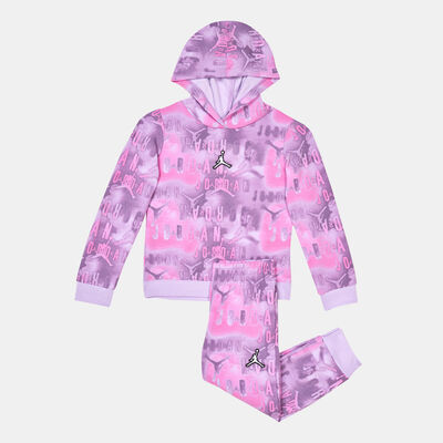 Jordan Kids' Essentials Allover Fleece Set Purple