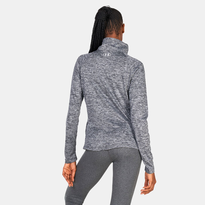 Under Armour Women's Tech™ Twist Full Zip Jacket Black Under Armour Women's Tech™ Twist Full Zip Jacket Black image number 1