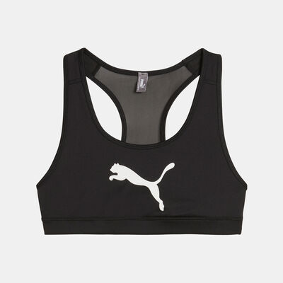PUMA Women's 4 Keep Medium-Support Training Sports Bra Black PUMA Women's 4 Keep Medium-Support Training Sports Bra Black
