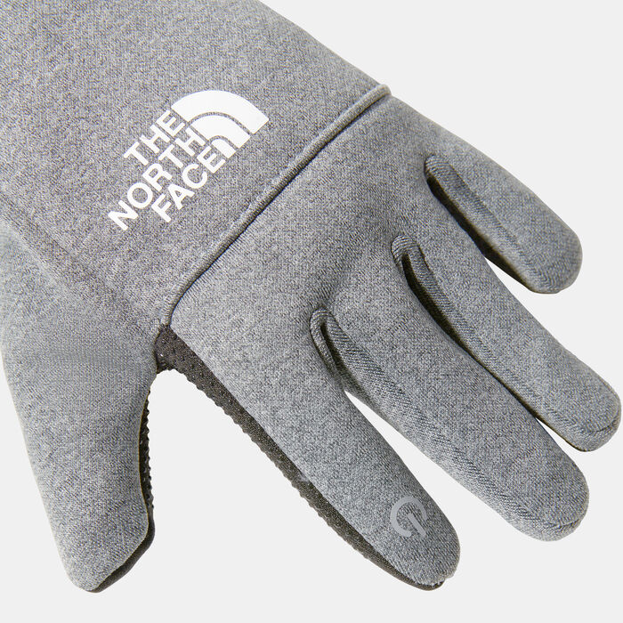 The North Face Kids' Recycled Etip Gloves Grey The North Face Kids' Recycled Etip Gloves Grey image number 2
