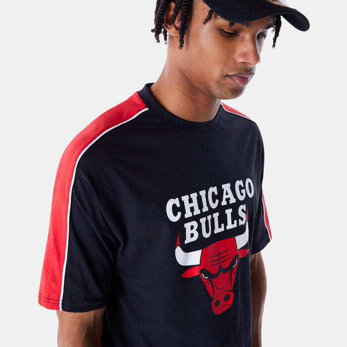 New Era Men's NBA Chicago Bulls Panel T-Shirt Black image number 3