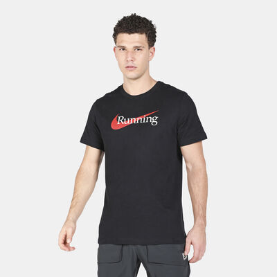 Nike Men's Dri-FIT Running T-Shirt Black