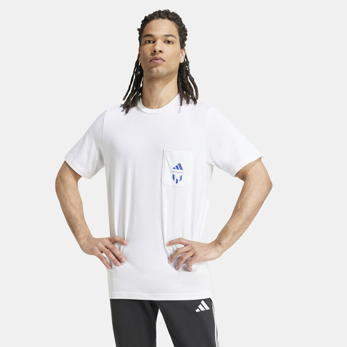 adidas Men's Messi Graphic T-Shirt White adidas Men's Messi Graphic T-Shirt White image number 0
