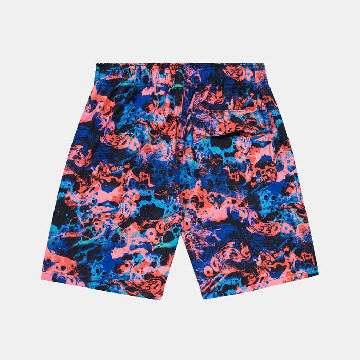 Speedo Kids' Digital Printed Swimming Shorts Blue image number 1