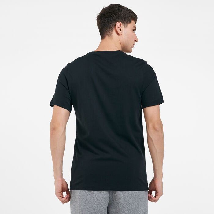 Jordan Men's Jumpman Air T-Shirt Black Jordan Men's Jumpman Air T-Shirt Black image number 1