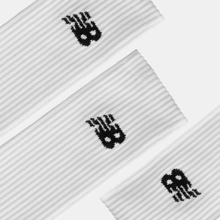 New Balance Logo Everyday Crew Socks (3 Pairs) White image number 1