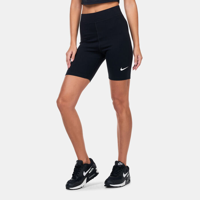 Nike Women's Sportswear Classic High-Waisted Biker Shorts Black image number 0