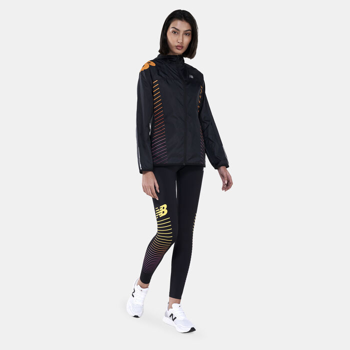 New Balance Women's Reflective Accelerate Leggings Black New Balance Women's Reflective Accelerate Leggings Black image number 2