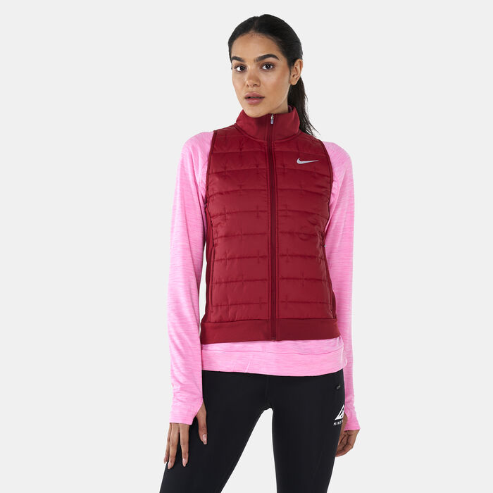 Nike Women's Therma-FIT Synthetic-Fill Running Gilet Red Nike Women's Therma-FIT Synthetic-Fill Running Gilet Red image number 0