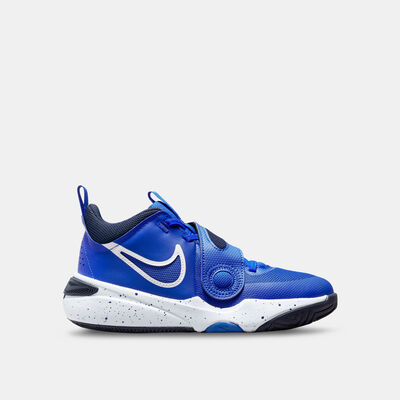 Nike Kids' Team Hustle D11 Basketball Shoe (Older Kids) Blue