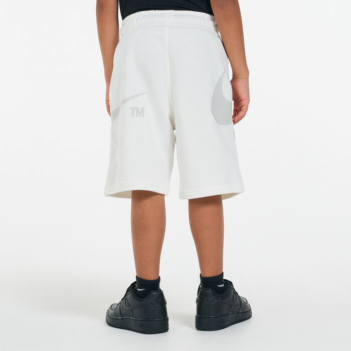 Nike Kids' Sportswear Swoosh Shorts White Nike Kids' Sportswear Swoosh Shorts White image number 1