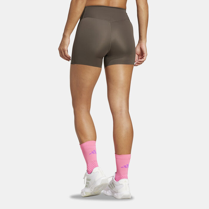 adidas Women's Optime Training Leggings Brown adidas Women's Optime Training Leggings Brown image number 1