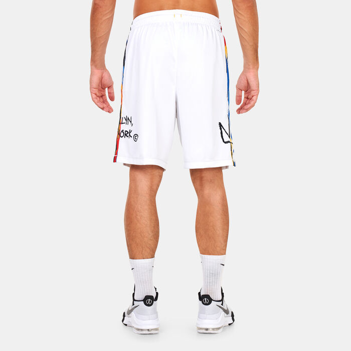 Nike Men’s NBA Brooklyn Nets Dri-FIT 2022 Swingman Shorts White image number 1