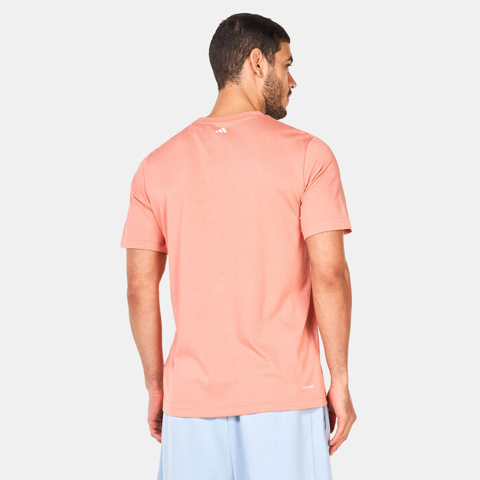 adidas Men's AEROREADY Tennis Graphic T-Shirt Orange adidas Men's AEROREADY Tennis Graphic T-Shirt Orange image number 1