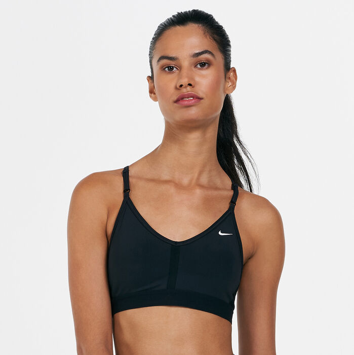 Nike Women's Indy Light-Support Padded V-Neck Sports Bra Black image number 0