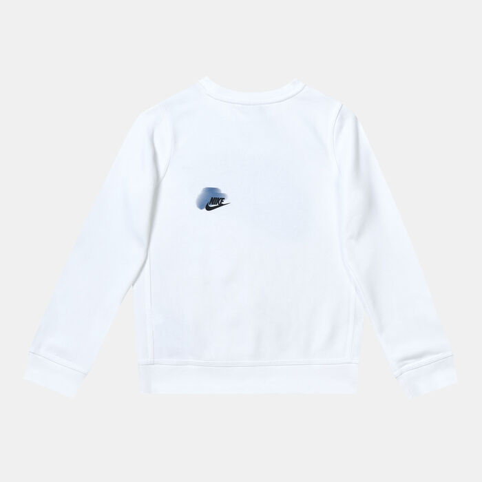 Nike Kids' Sportswear Standard Issue Sweatshirt White Nike Kids' Sportswear Standard Issue Sweatshirt White image number 3