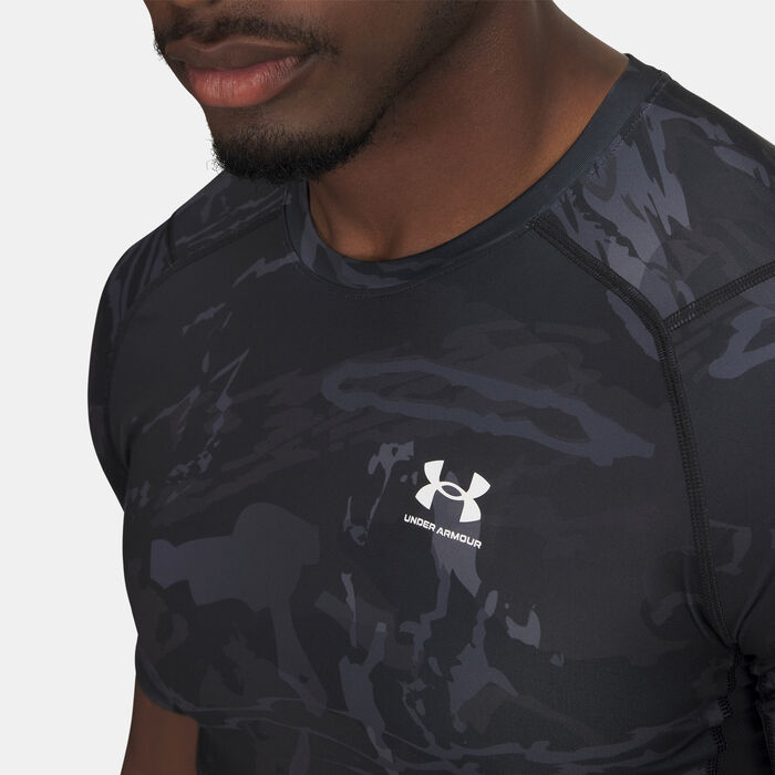 Under Armour Men's HeatGear Graphic Printed Training T-Shirt Black image number 2