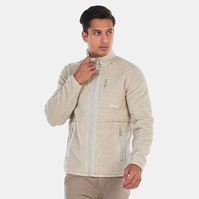Timberland Men's Mix Media Sherpa Fleece Jacket Beige