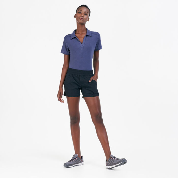 Columbia Women's Essential Elements™ Polo T-Shirt Blue Columbia Women's Essential Elements™ Polo T-Shirt Blue image number 2