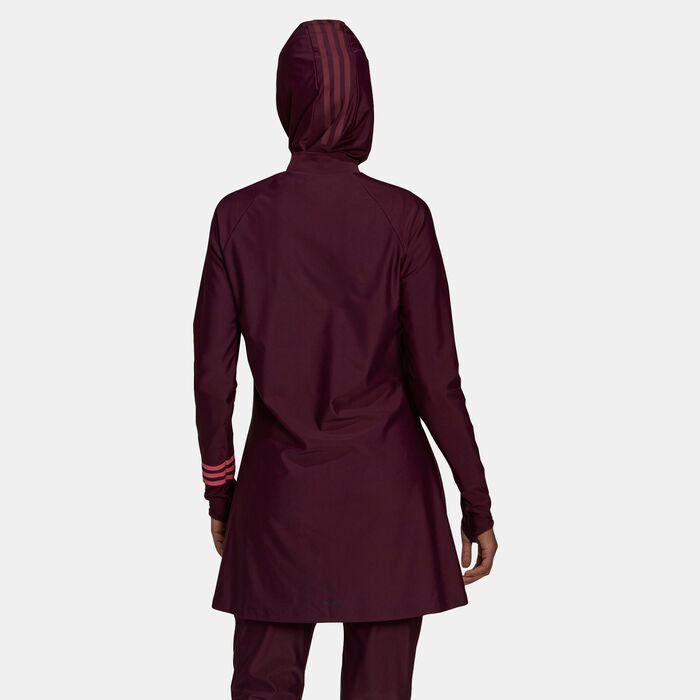 adidas Women's 3-Stripes Swimming Top Red image number 3