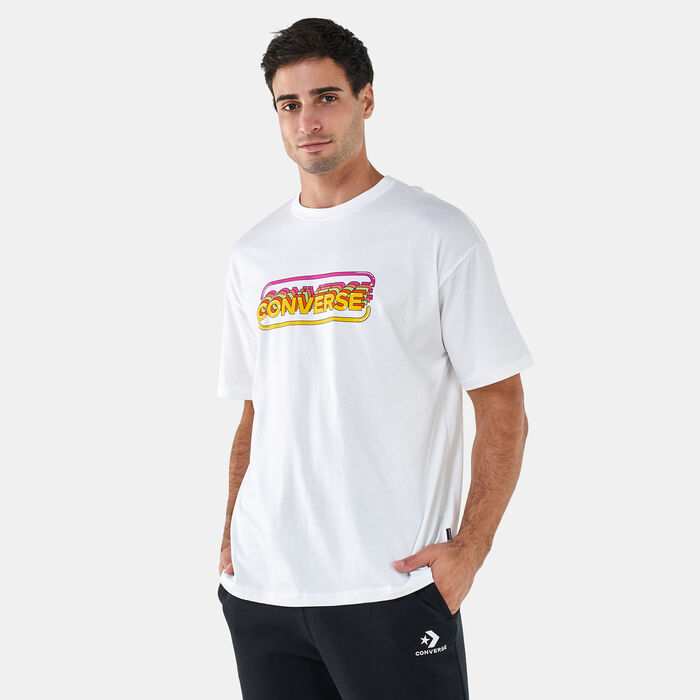 Converse Men's Retro Gamer T-Shirt White image number 0