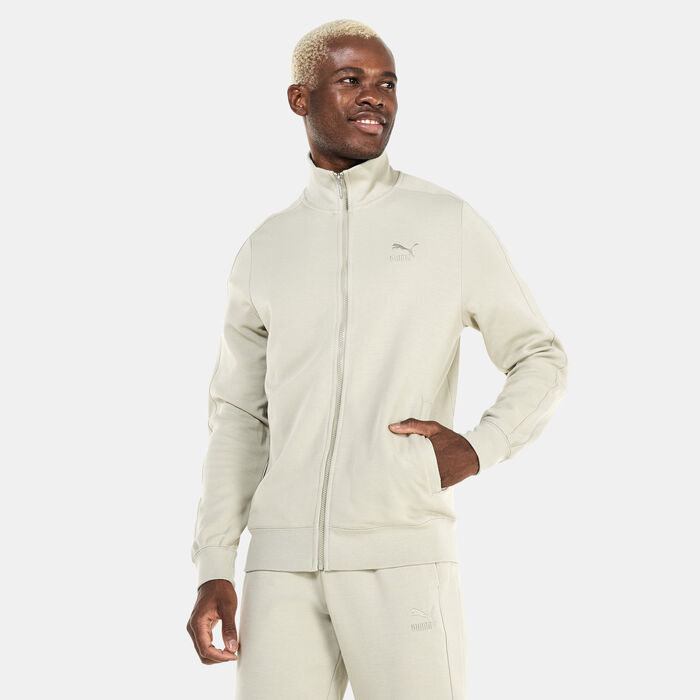 PUMA Men's T7 Track Jacket Beige image number 0