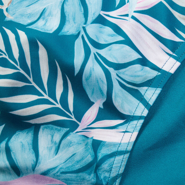 Speedo Women's Asymmetric One-Piece Swimsuit Blue image number 5