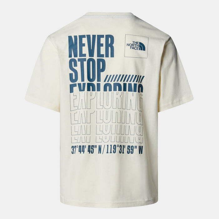The North Face Men's Coordinates T-Shirt White The North Face Men's Coordinates T-Shirt White image number 1
