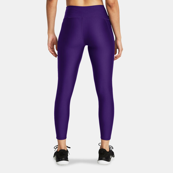 Under Armour Women's UA Tech Printed Panel Ankle Leggings Purple Under Armour Women's UA Tech Printed Panel Ankle Leggings Purple image number 1